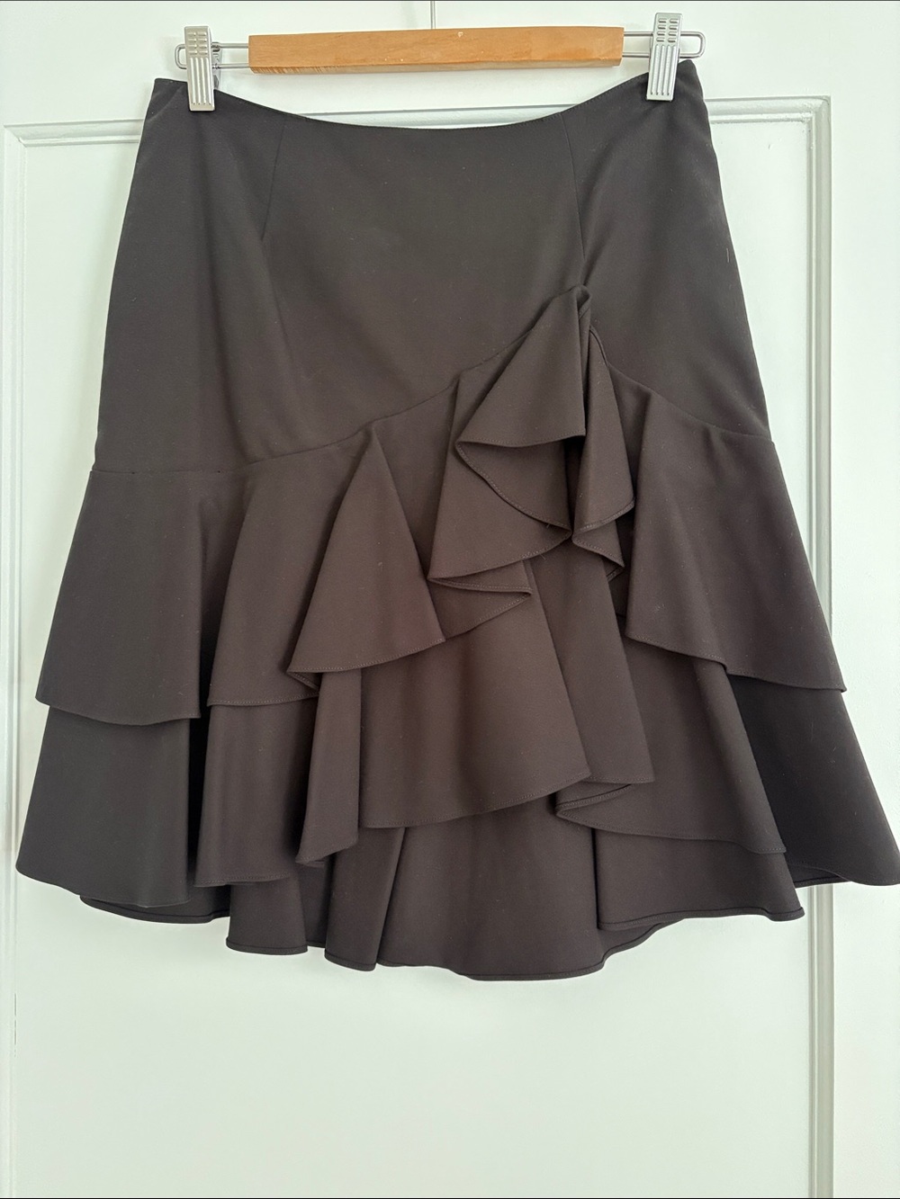Ralph Lauren Women's Ruffle Tiered Skirt - Black